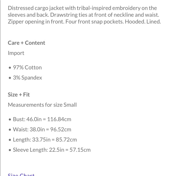 ✨FREE PEOPLE ✨Embroidered twill parka / NWOT - Picture 5 of 8